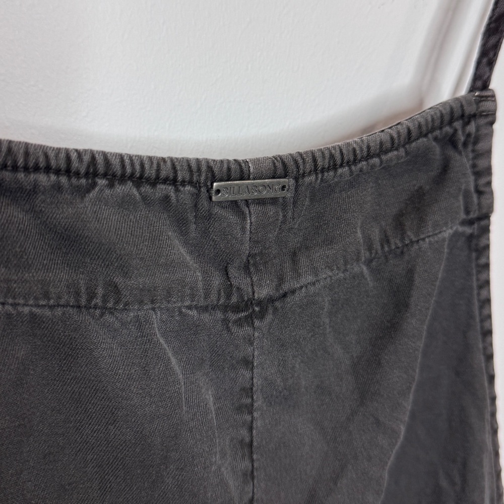 Billabong Faded Black Denim Romper with Pockets (L) - Picture 6 of 9